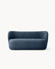Sofa trzyosobowa NOA, tkanina nordy - sofa trzyosobowa widok z przodu, z zaokrąglonymi krawędziami i prostym designem.