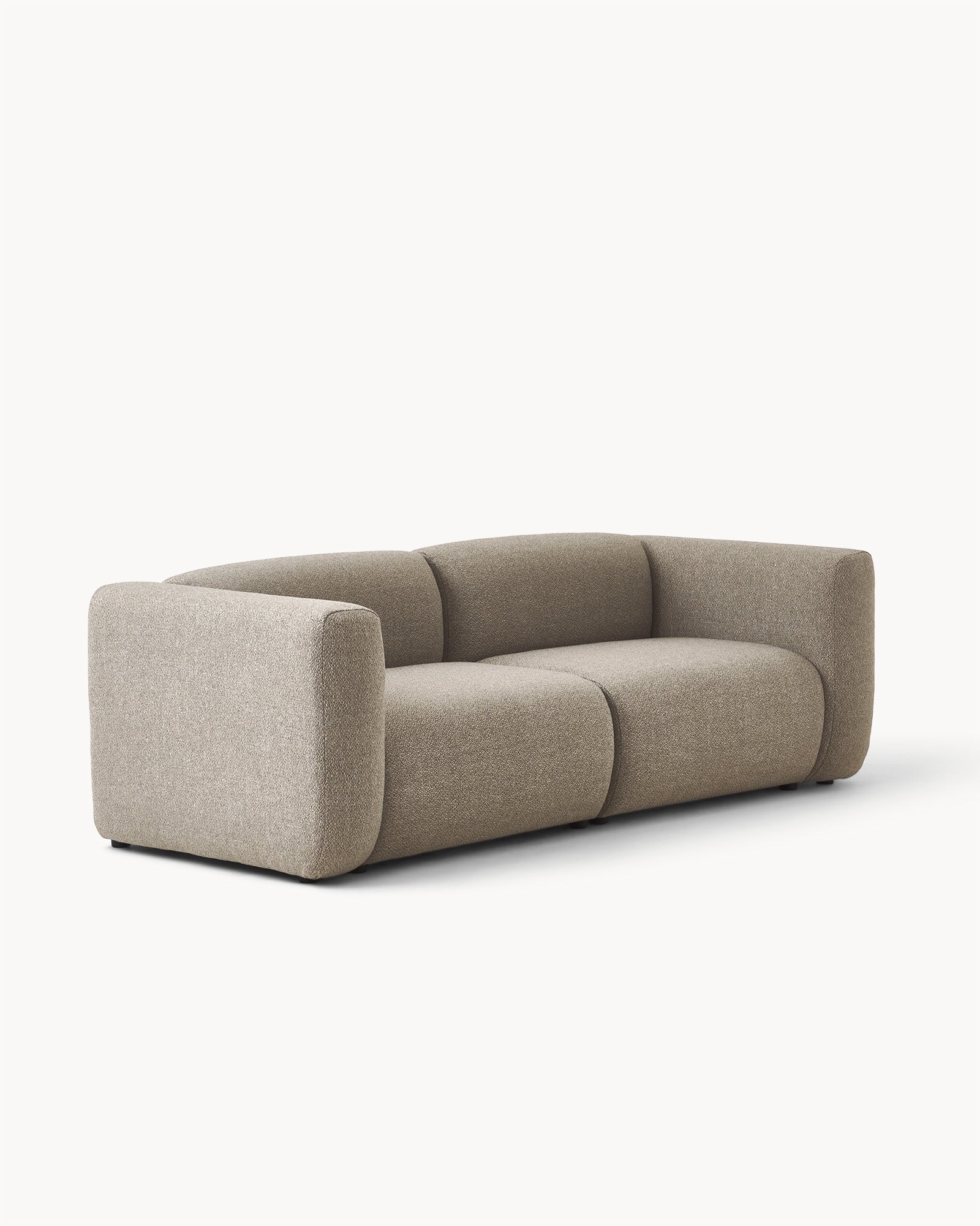 Sofa modułowa MODULO - sofa modułowa z widokiem z boku, prezentująca zaokrąglone kształty i wykończenie.