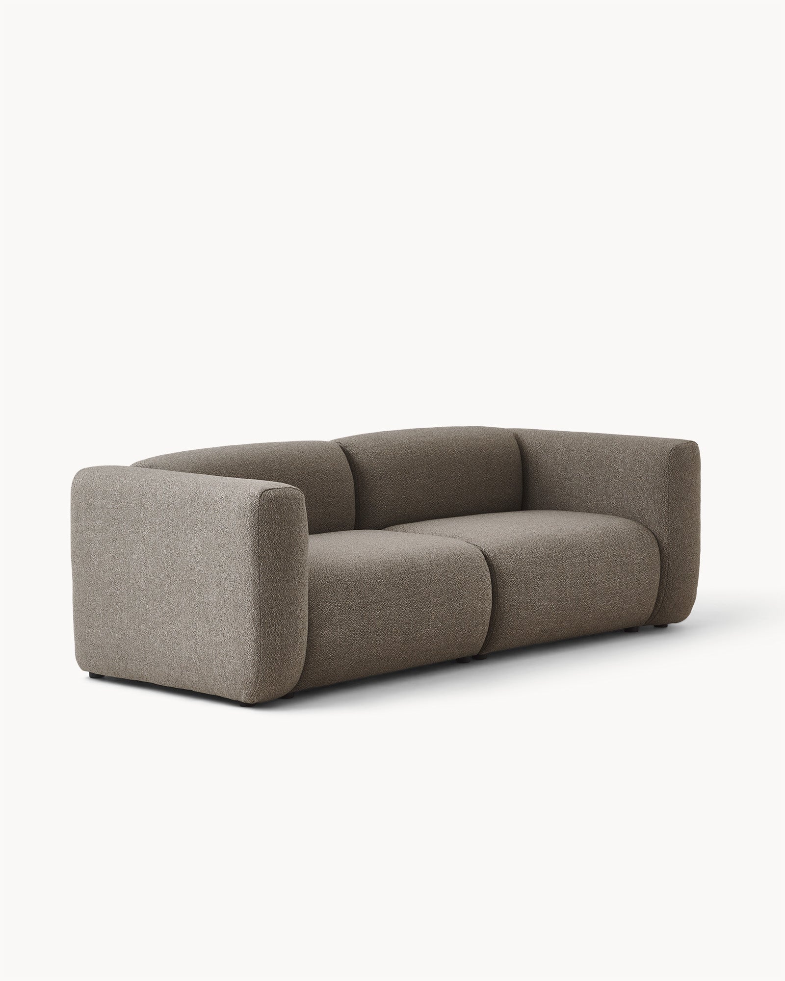 Sofa modułowa MODULO - sofa modułowa z widokiem z boku, prezentująca zaokrąglone kształty i wykończenie.
