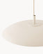 Lampa wisząca HALO - zbliżenie na lampę wiszącą z okrągłym kloszem i przewodem.